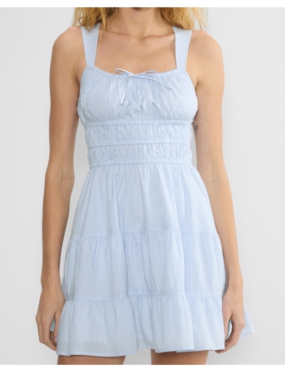 Aritzia Sundays best Martine cruise blue mini dress